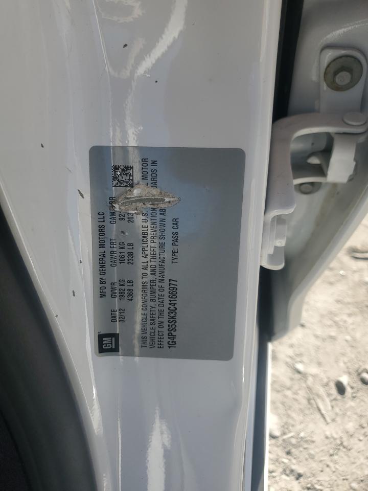 2012 Buick Verano VIN 1G4PS5SK3C4166977 Copart auction photo, mechanical / front end damage thumbnail 12