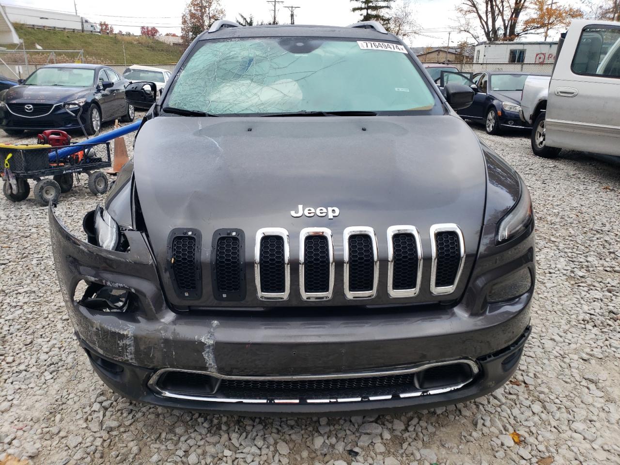 2015 Jeep Grand Cherokee VIN 1C4PJMDS2FW646189 Copart auction photo, front end / side damage thumbnail 5