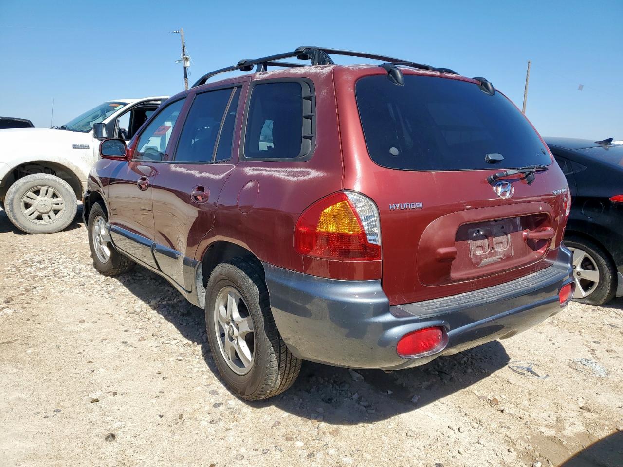 2004 Hyundai Santa Fe VIN KM8SC13D94U835688 Copart auction photo, front end / rear end damage thumbnail 2