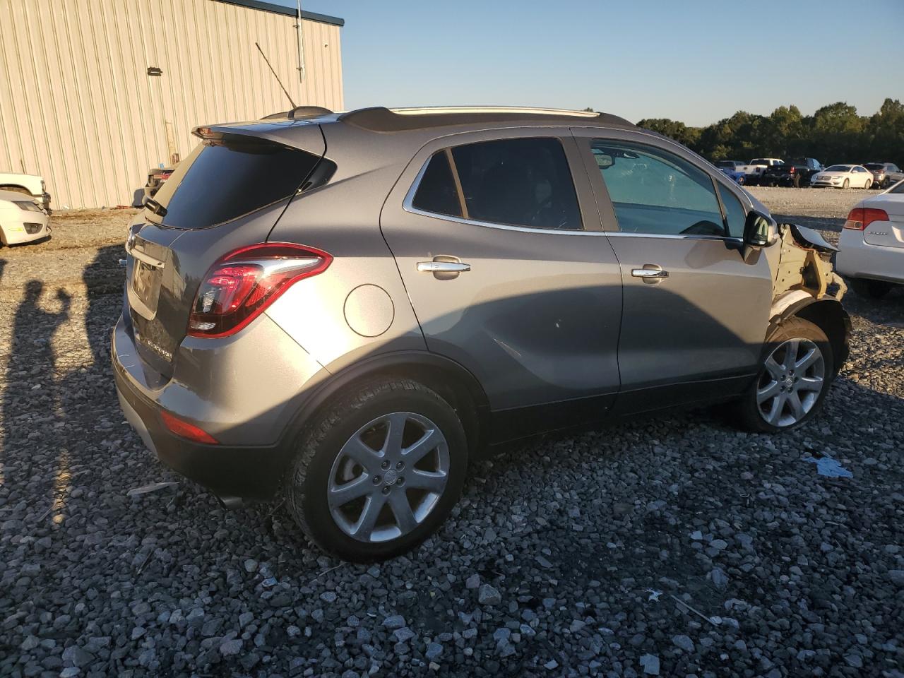 2019 Buick Encore VIN KL4CJGSM9KB754423 Copart auction photo, front end / side damage thumbnail 3
