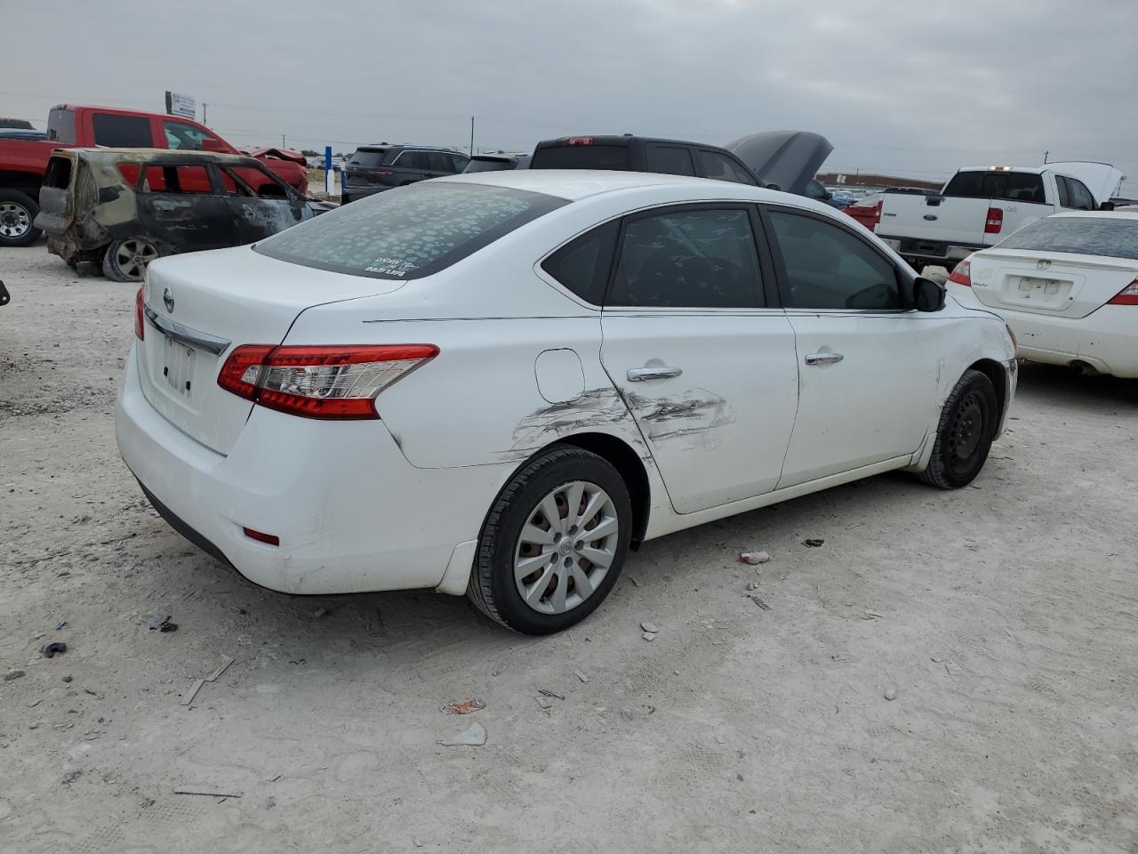 2015 Nissan Sentra VIN 3N1AB7AP7FY335387 Copart auction photo, side damage thumbnail 3