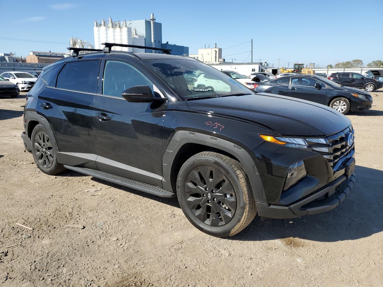 2024 Hyundai Tucson VIN KM8JFCDE5RU296354 Copart auction photo, rear end / side damage thumbnail 4
