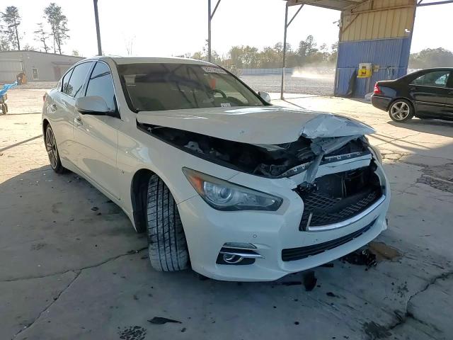 2014 Infiniti Q50 VIN JN1BV7AP3EM678341 Copart auction photo, front end damage thumbnail 11