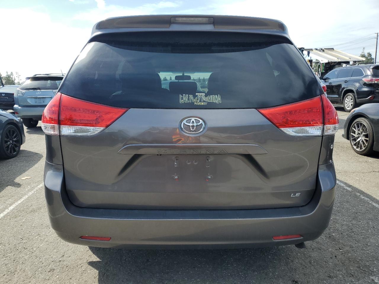 2013 Toyota Sienna VIN 5TDKK3DC2DS384696 Copart auction photo, front end damage thumbnail 6