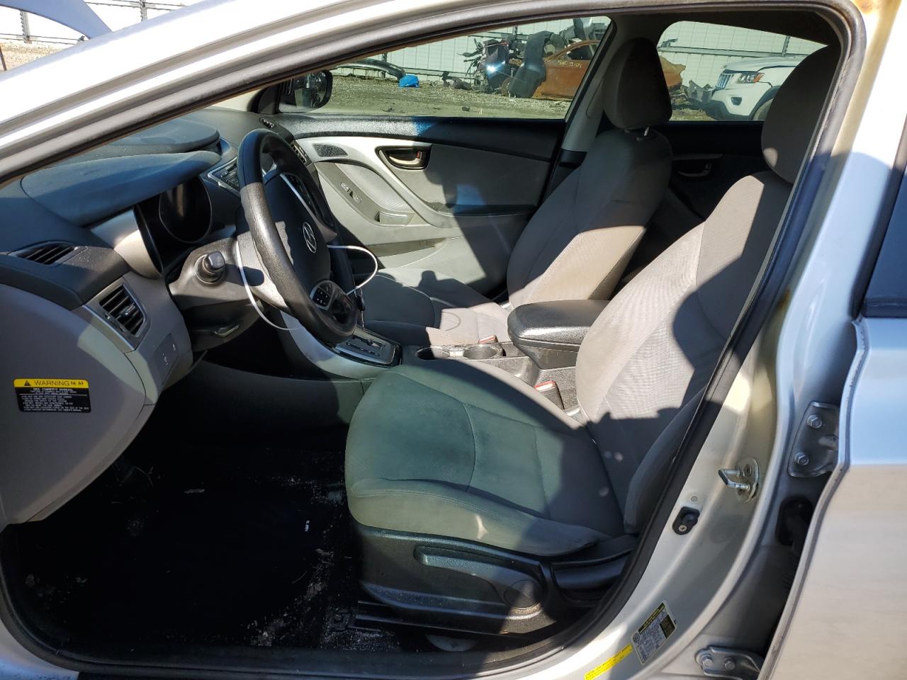 2011 Hyundai Elantra VIN KMHDH4AEXBU128331 Copart auction photo, side damage thumbnail 7