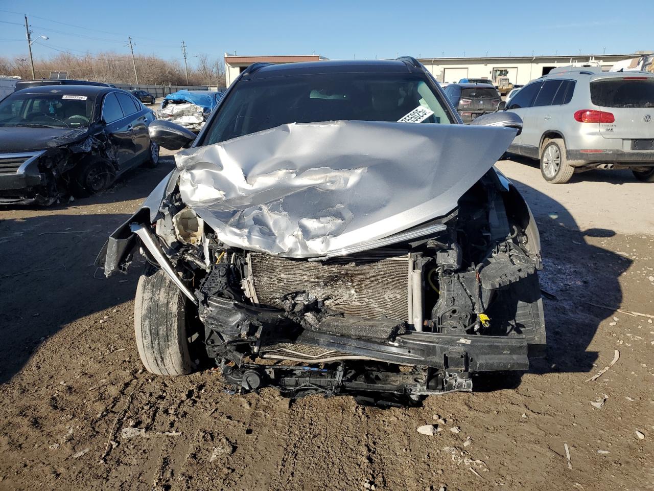 2014 Hyundai Santa Fe VIN KM8SR4HF4EU083510 Copart auction photo, front end / minor dent/scratches damage thumbnail 5