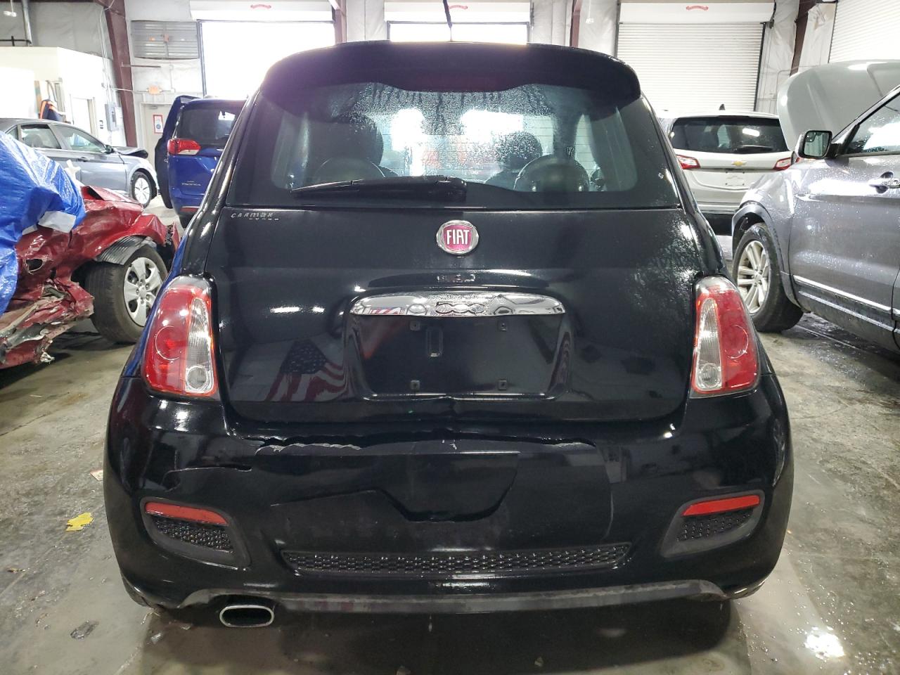 2013 Fiat 500 VIN 3C3CFFBRXDT748617 Copart auction photo, rear end damage thumbnail 6