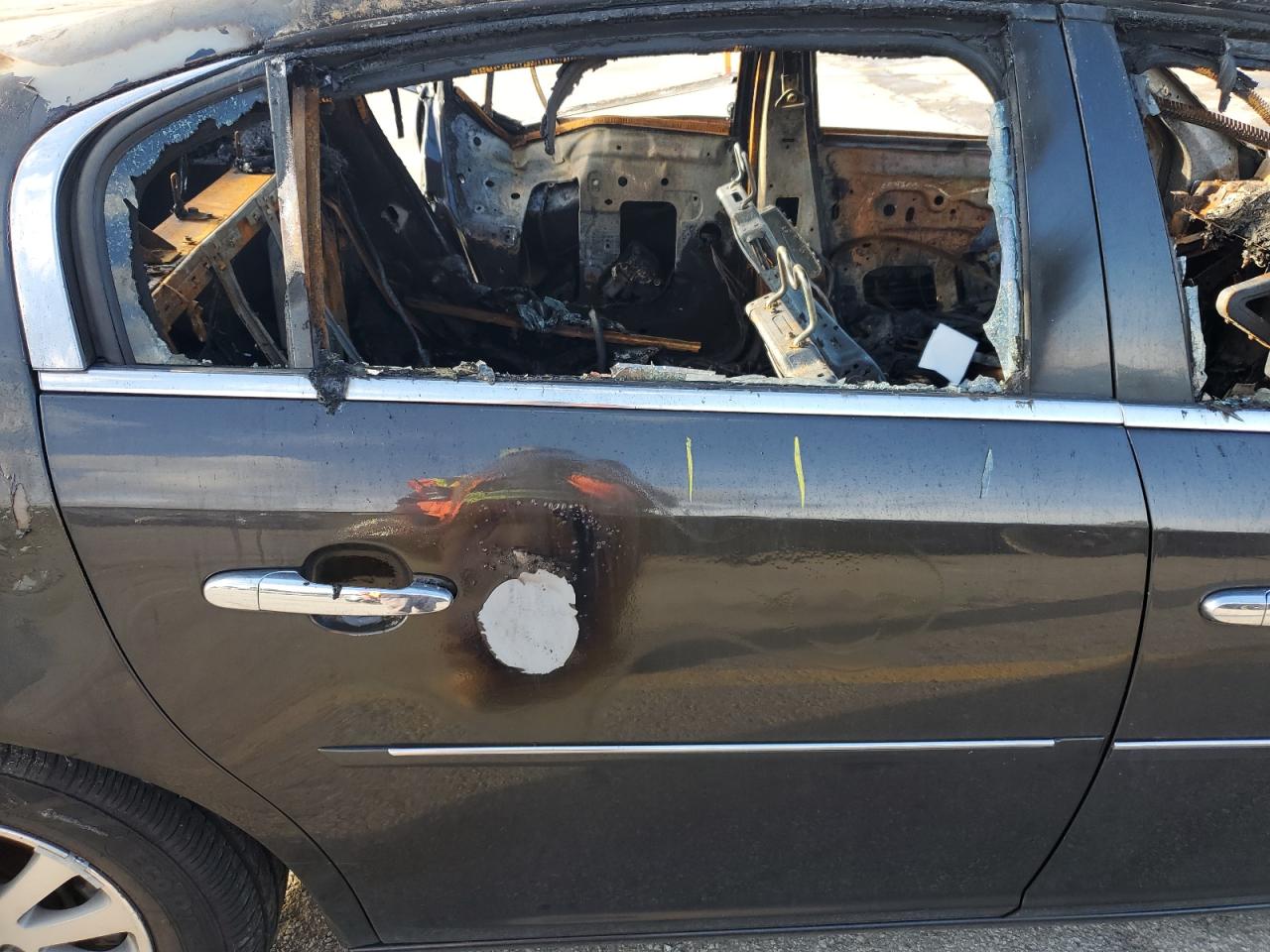 2008 Buick Lucerne VIN 1G4HP57258U185164 Copart auction photo, burn damage thumbnail 10