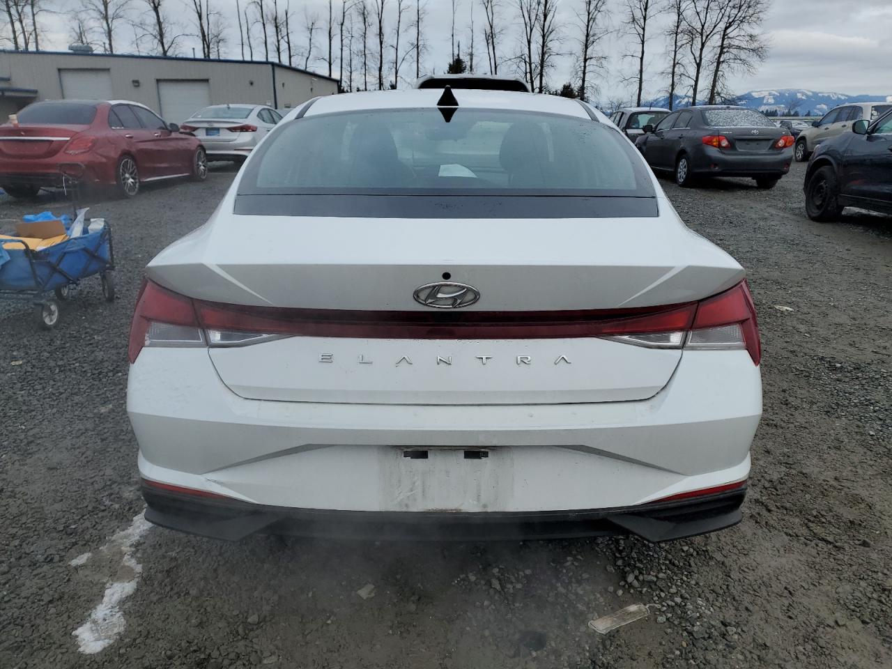 2021 Hyundai Elantra VIN 5NPLM4AGXMH024772 Copart auction photo, front end damage thumbnail 6