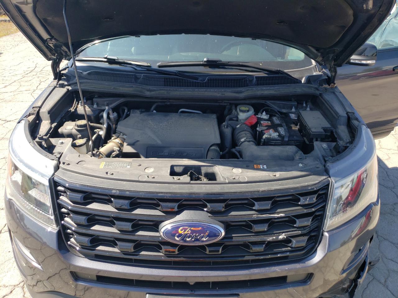 2017 Ford Explorer VIN 1FM5K8GT3HGB05614 Copart auction photo, all over damage thumbnail 12