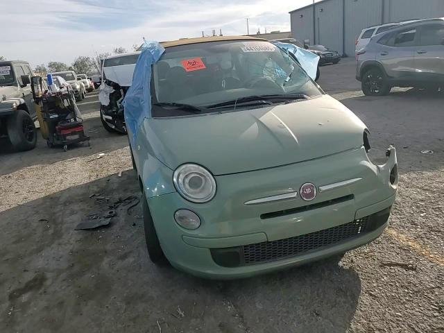 2013 Fiat 500 VIN 3C3CFFDR7DT554334 Copart auction photo, side / front end damage thumbnail 10