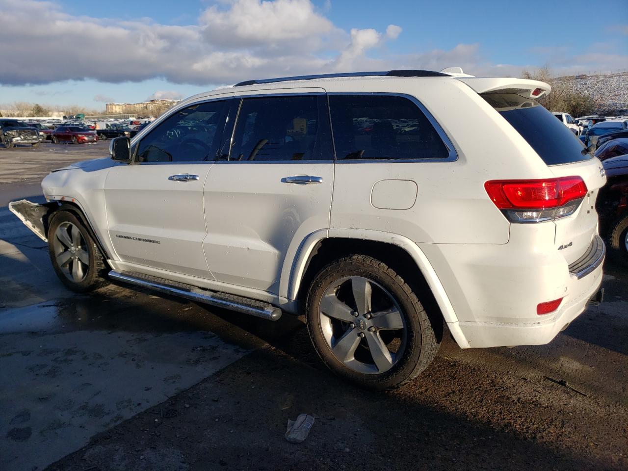 2014 Jeep Grand Cherokee VIN 1C4RJFCG5EC319139 Copart auction photo, front end / side damage thumbnail 2