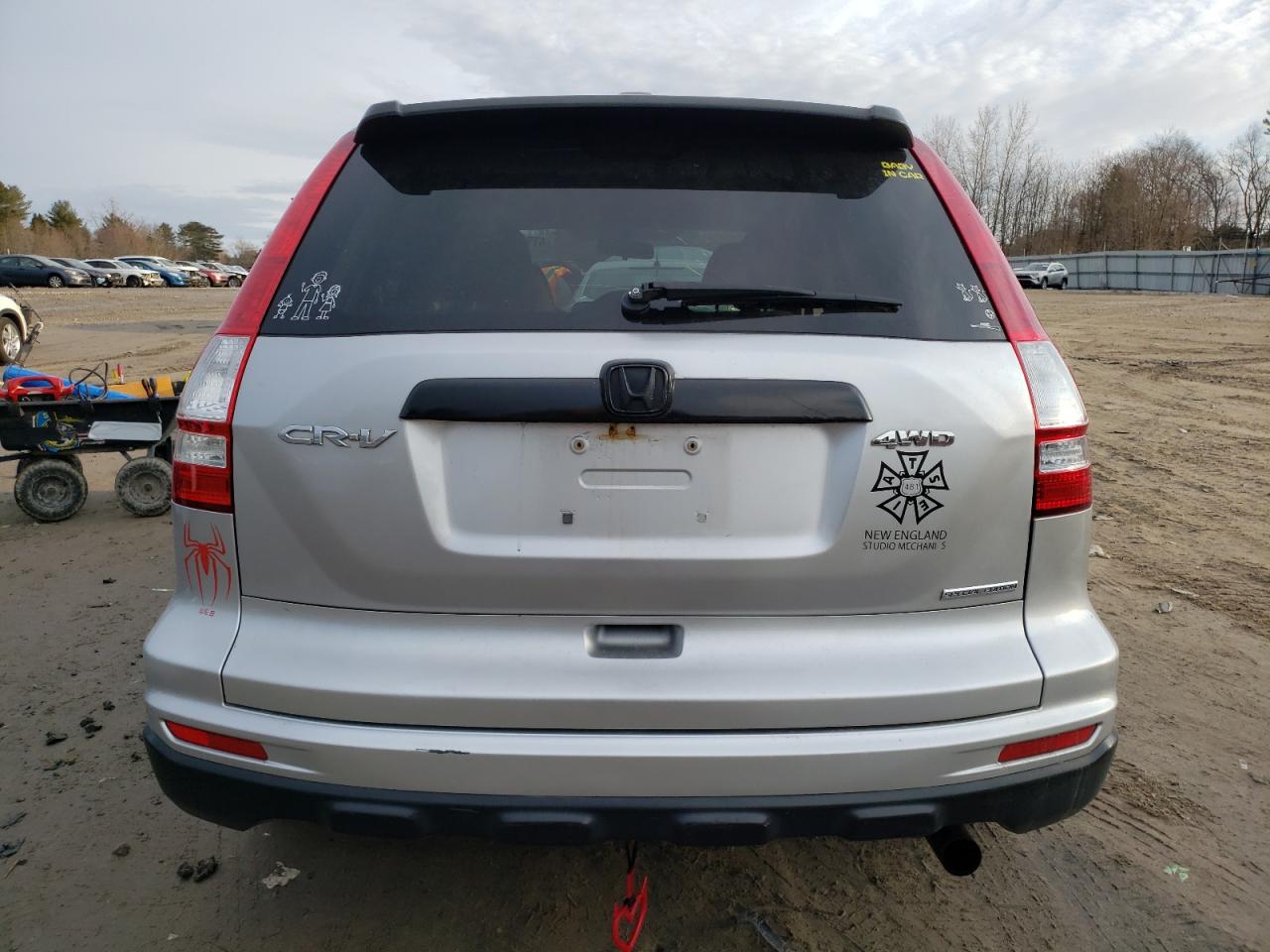 2011 Honda CR-V VIN 5J6RE4H44BL040620 Copart auction photo, front end / rear end damage thumbnail 6