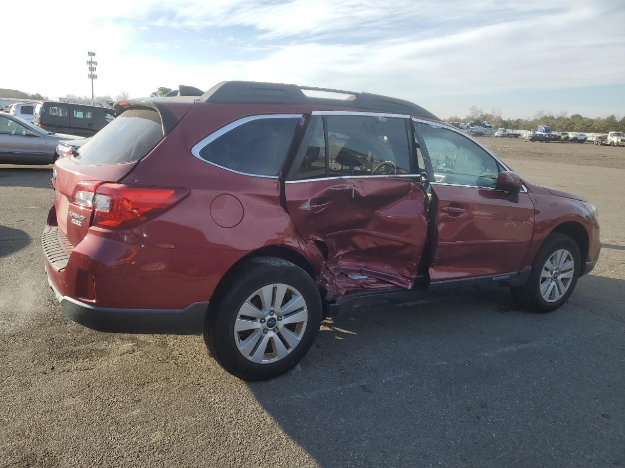 2017 Subaru Outback VIN 4S4BSACC6H3279796 Copart auction photo, all over damage thumbnail 3