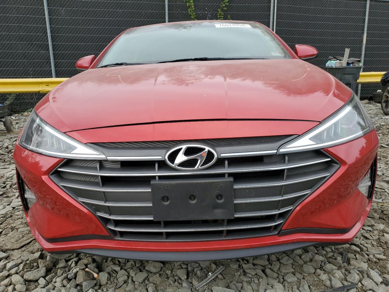 2020 Hyundai Elantra VIN 5NPD84LF4LH586369 Copart auction photo, vandalism / minor dent/scratches damage thumbnail 5