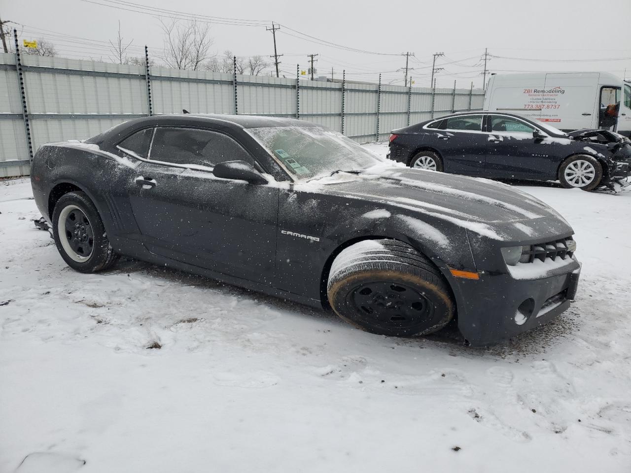 2012 Chevrolet Camaro VIN 2G1FA1E3XC9210091 Copart auction photo, undercarriage / front end damage thumbnail 4