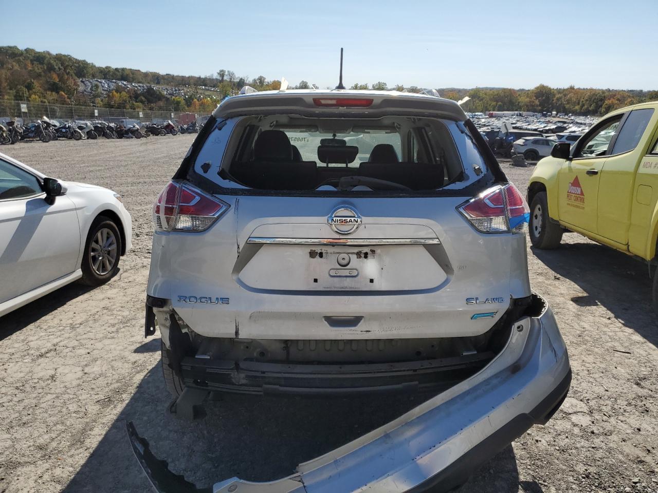 2014 Nissan Rogue VIN 5N1AT2MV1EC781741 Copart auction photo, rear end damage thumbnail 6