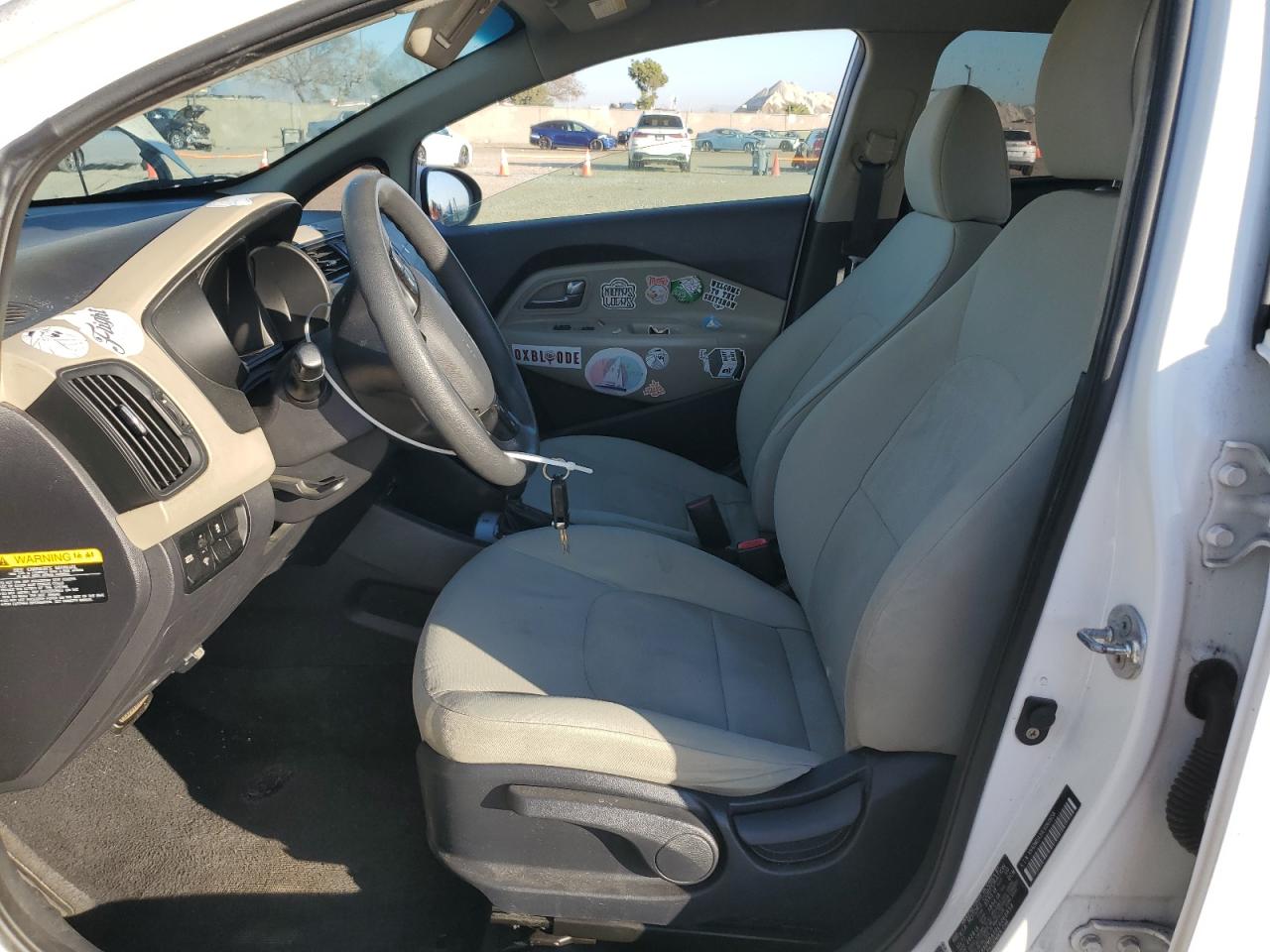 2012 KIA Rio VIN KNADM5A39C6060658 Copart auction photo, rear end damage thumbnail 7