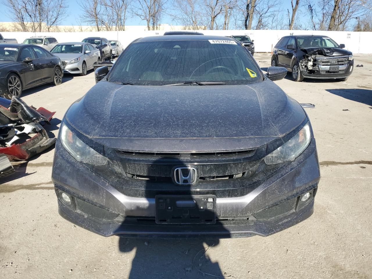 2020 Honda Civic VIN 2HGFC2F80LH553517 Copart auction photo, rear end / side damage thumbnail 5