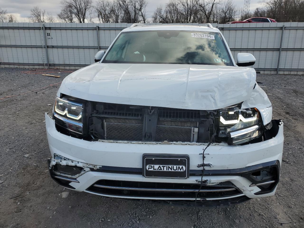 2019 Volkswagen Atlas VIN 1V2RR2CA1KC582963 Copart auction photo, front end damage thumbnail 5