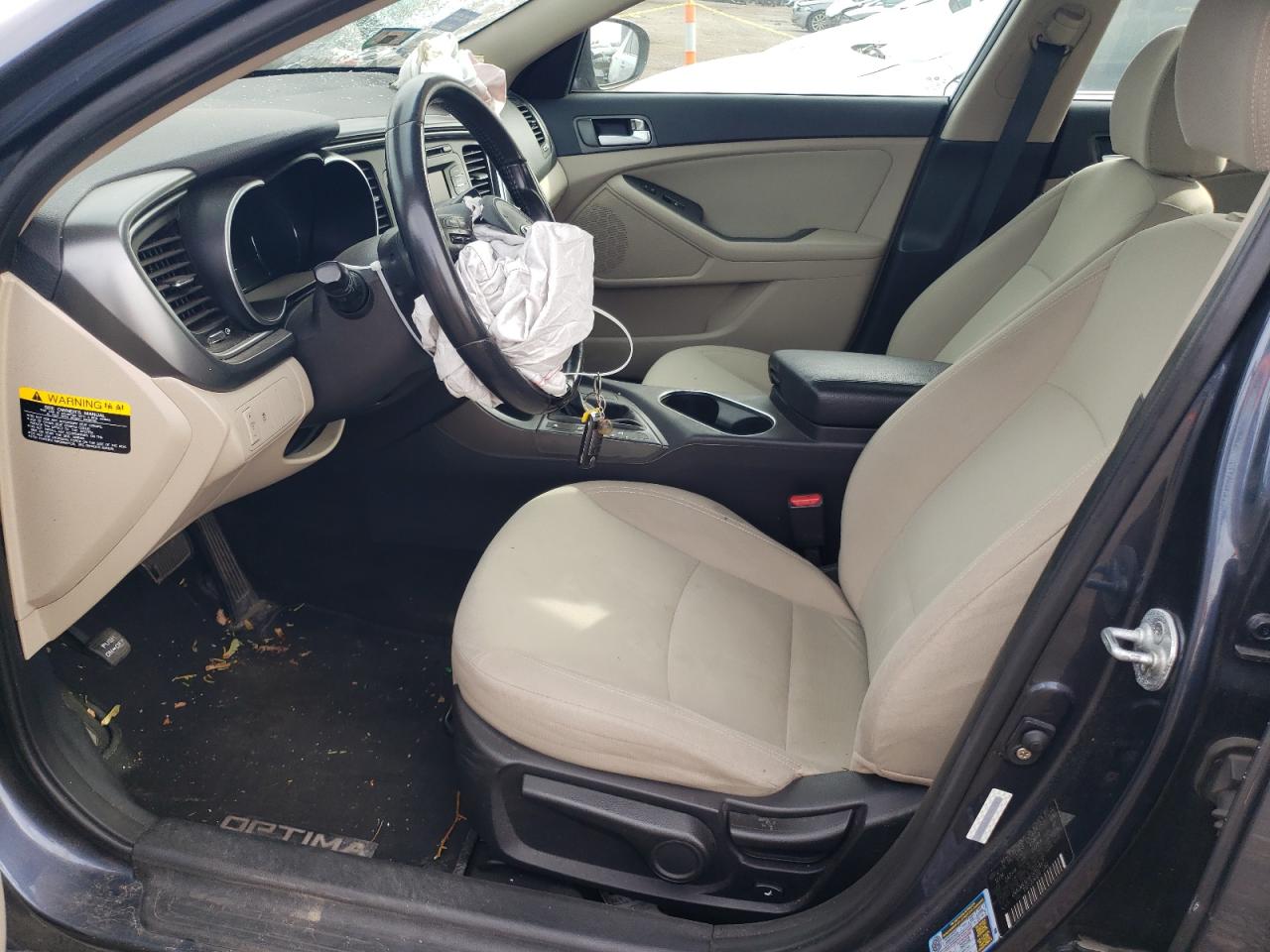 2015 KIA Optima VIN KNAGM4ADXF5082467 Copart auction photo, front end damage thumbnail 7