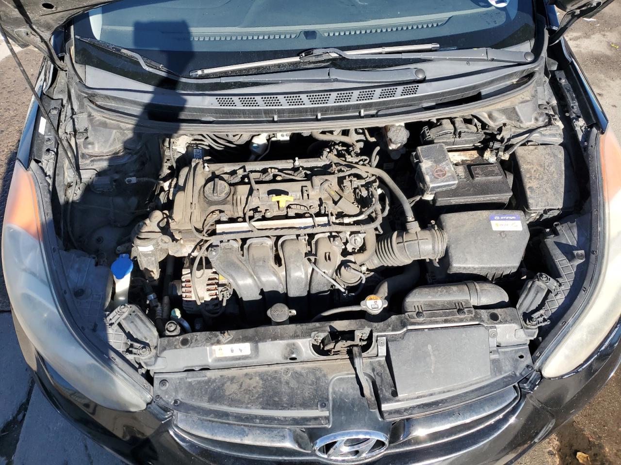 2012 Hyundai Elantra VIN KMHDH4AE7CU272310 Copart auction photo, front end damage thumbnail 11