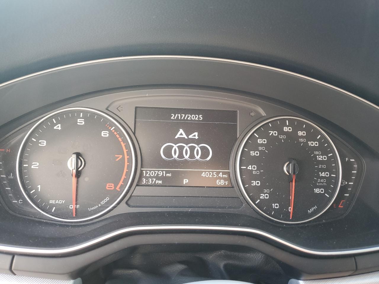 2017 Audi A4 VIN WAUGNAF41HN058937 Copart auction photo, front end damage thumbnail 9
