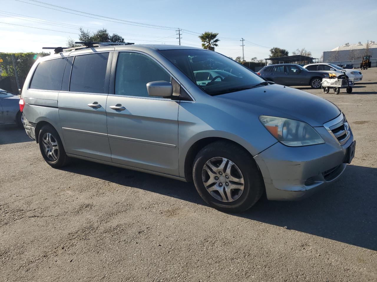 2007 Honda Odyssey VIN 5FNRL38707B028863 Copart auction photo, rear end / side damage thumbnail 4