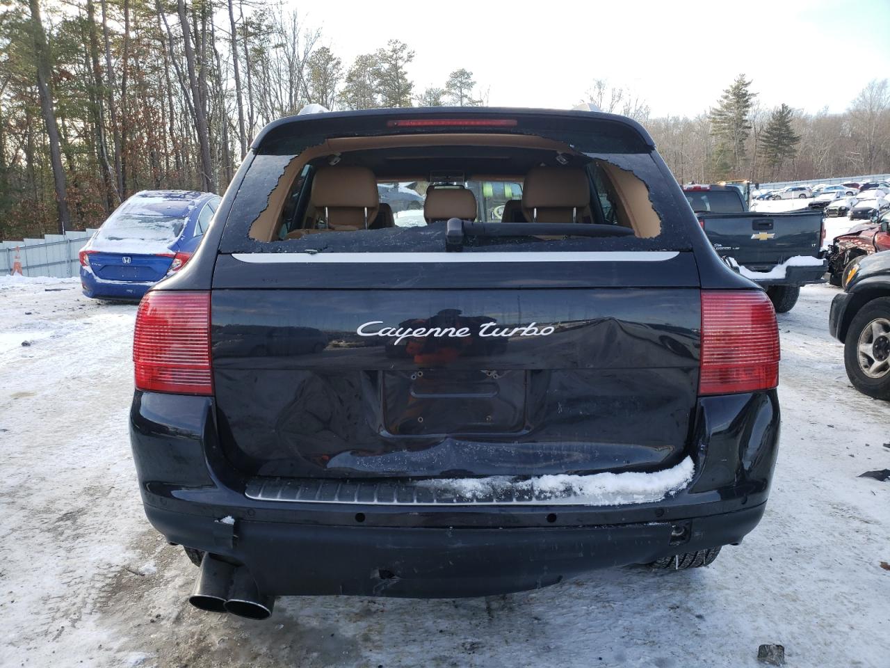 2006 Porsche Cayenne VIN WP1AC29P96LA91296 Copart auction photo, rear end / undercarriage damage thumbnail 6