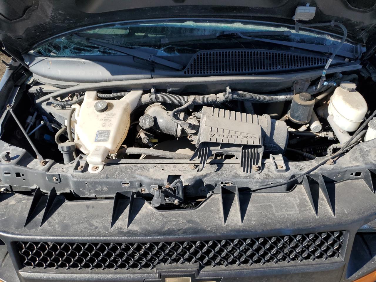 2014 Chevrolet Express VIN 1GCSGAFX9E1156649 Copart auction photo, side / front end damage thumbnail 12