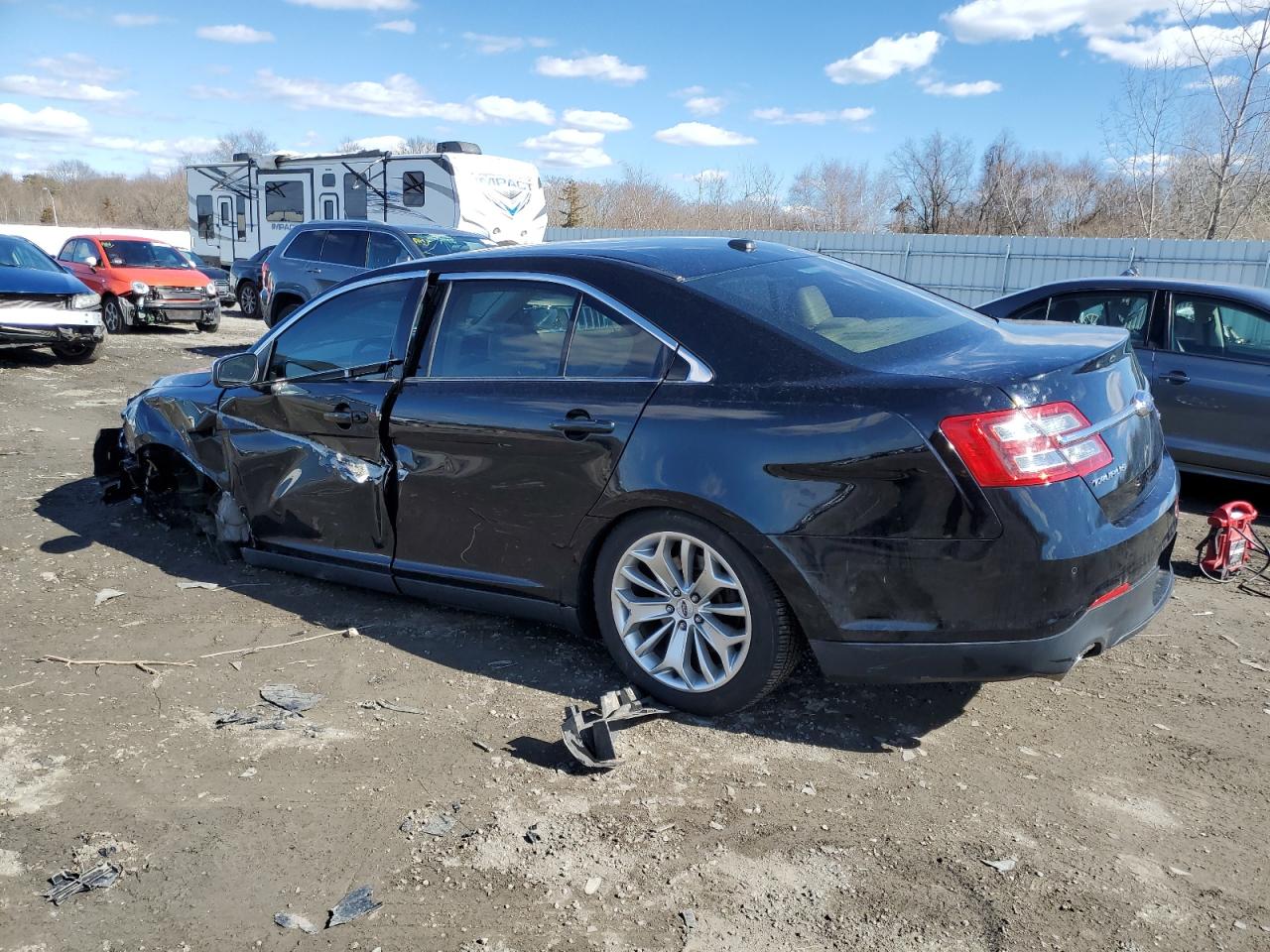 2018 Ford Taurus VIN 1FAHP2F8XJG130261 Copart auction photo, front end / side damage thumbnail 2