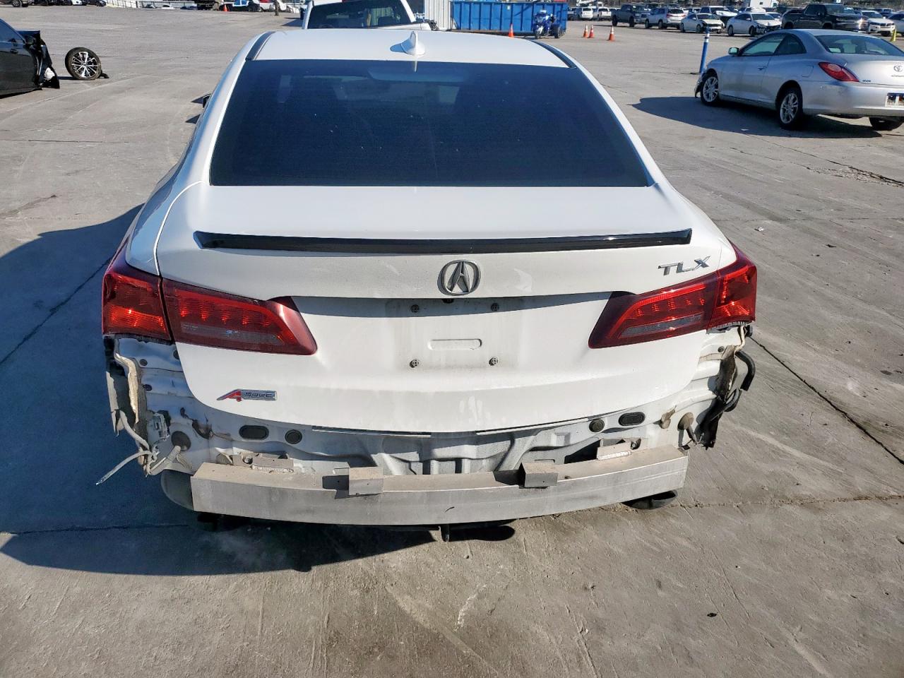 2018 Acura TLX VIN 19UUB2F67JA000092 Copart auction photo, rear end damage thumbnail 6