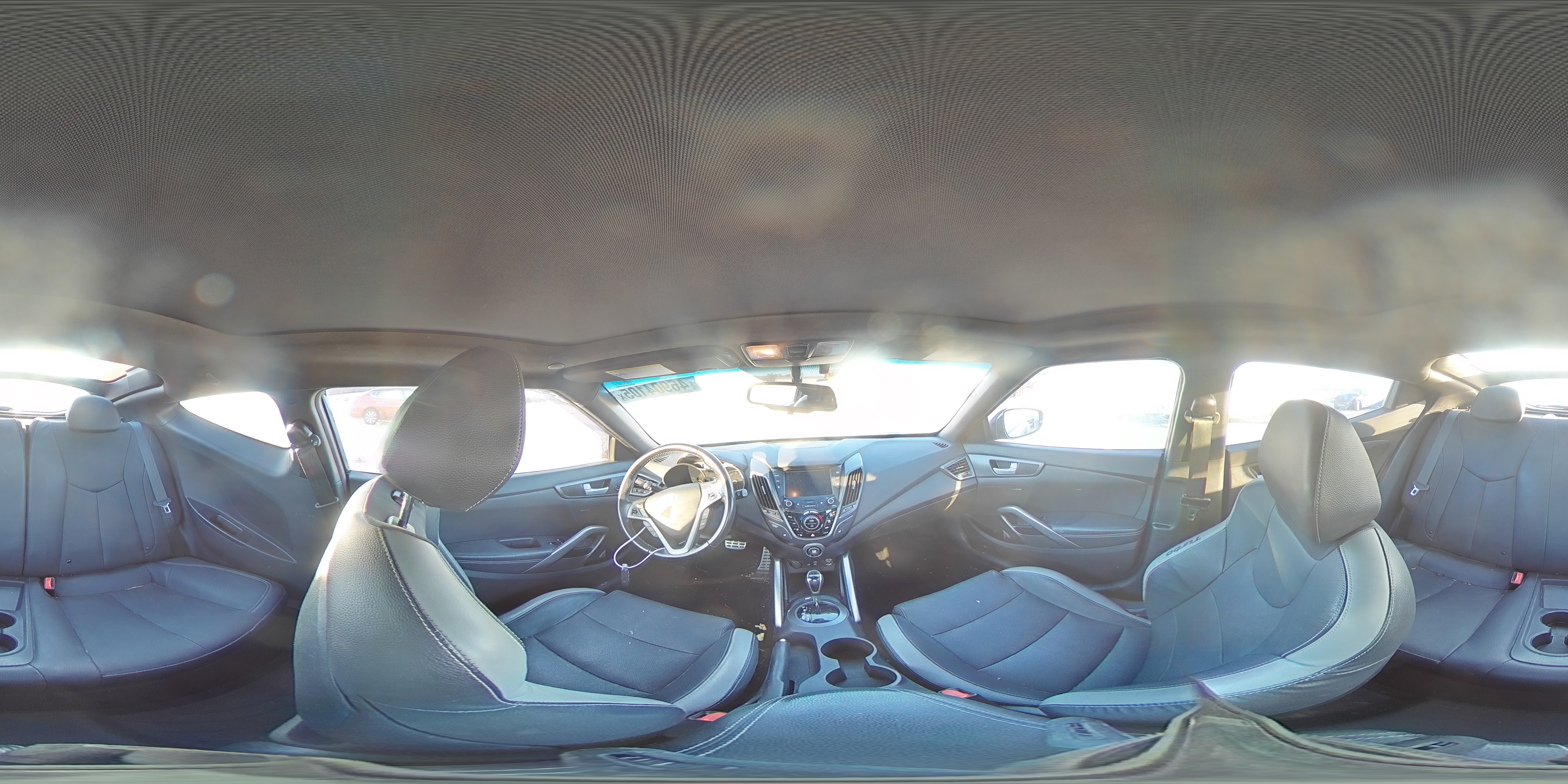 2016 Hyundai Veloster VIN KMHTC6AE5GU266050 Copart auction photo, all over damage thumbnail 13