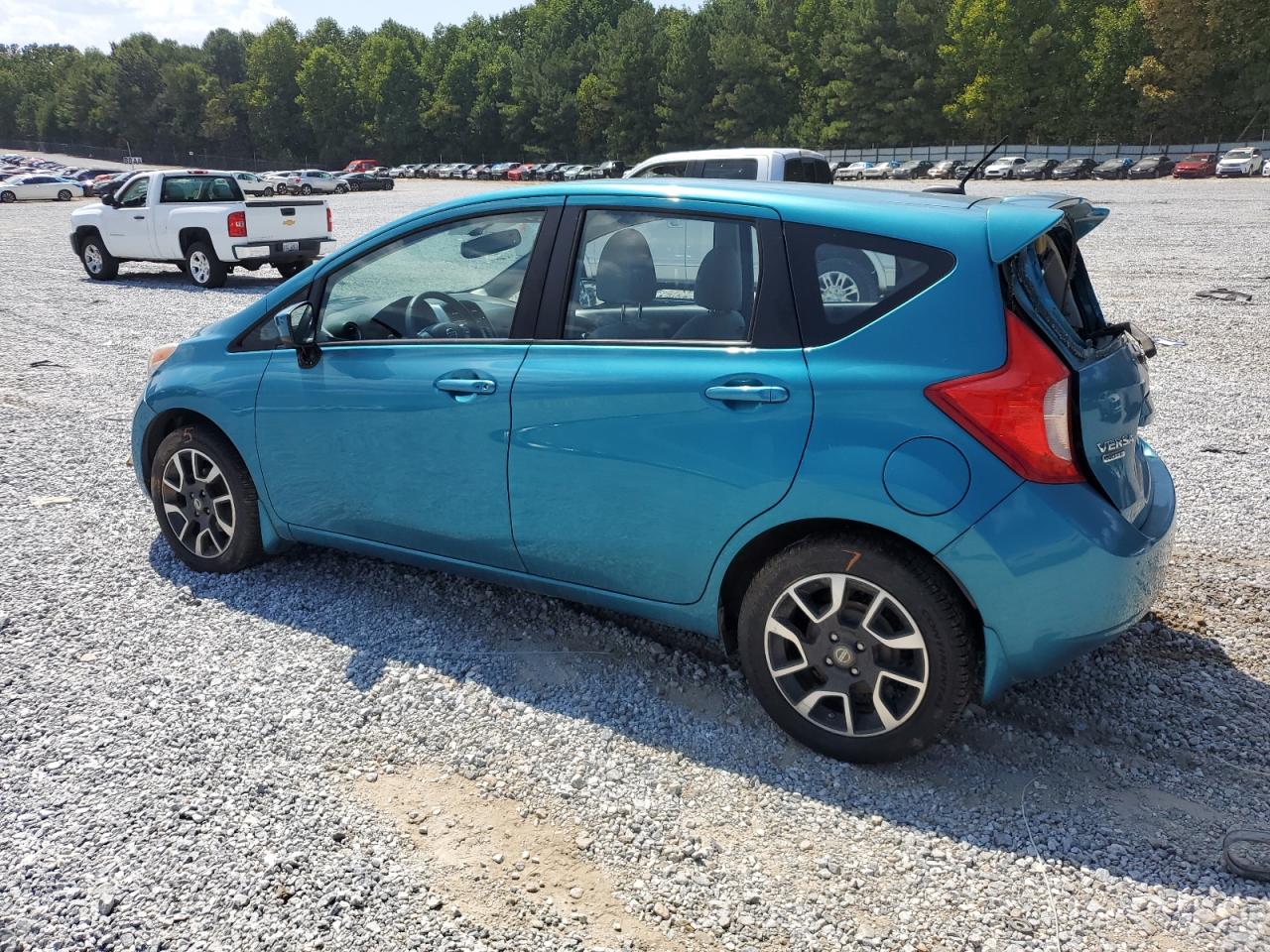2015 Nissan Versa VIN 3N1CE2CP8FL377693 Copart auction photo, rear end / undercarriage damage thumbnail 2