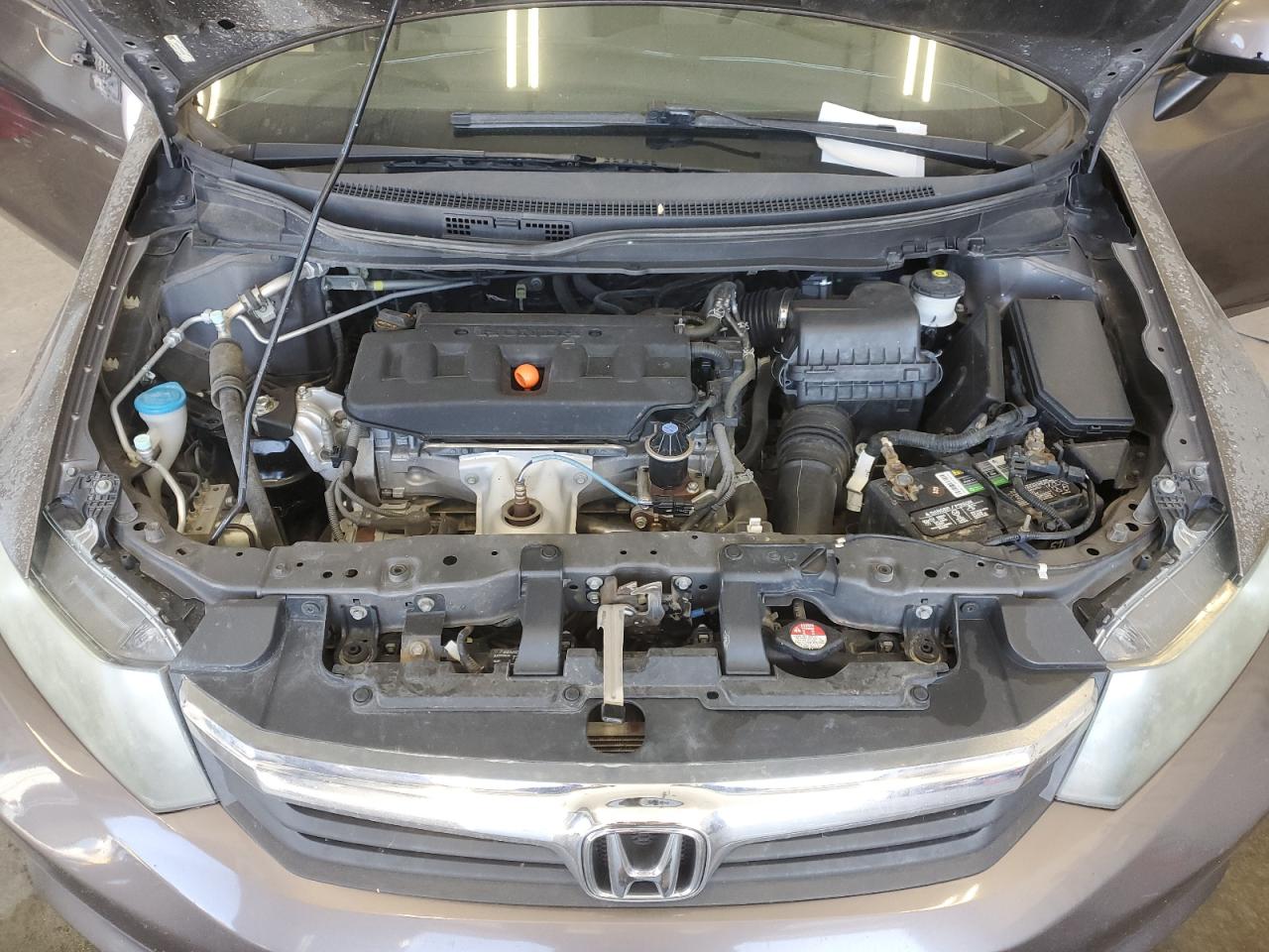 2012 Honda Civic VIN 2HGFB2F50CH610808 Copart auction photo, side / front end damage thumbnail 12
