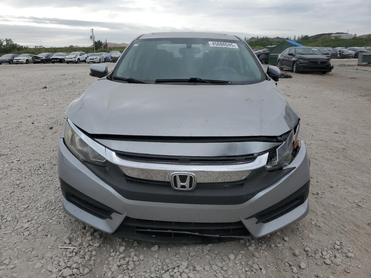 2016 Honda Civic VIN 19XFC2F79GE077291 Copart auction photo, front end / rear end damage thumbnail 5