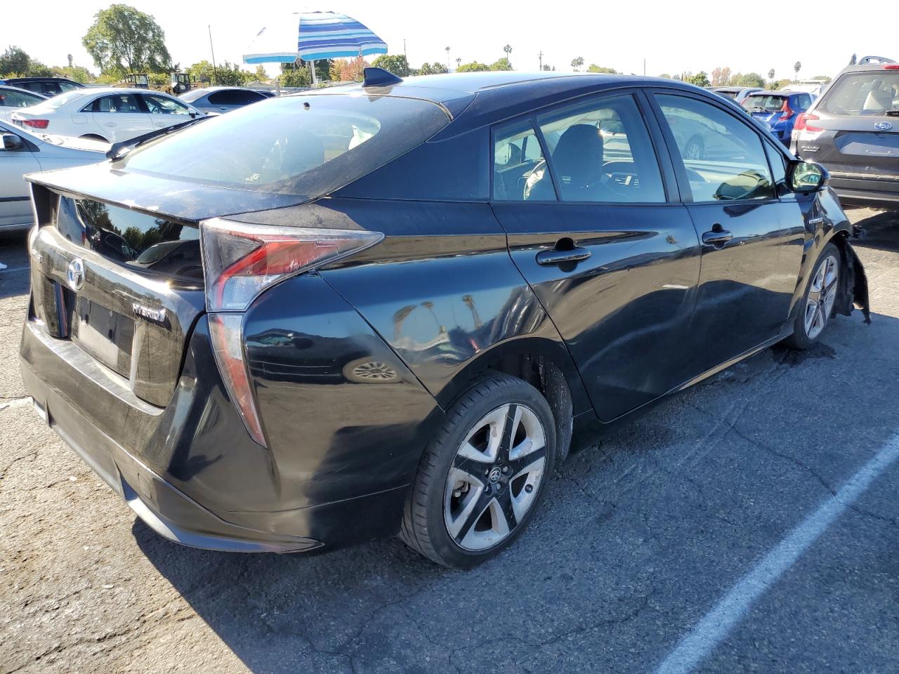 2016 Toyota Prius VIN JTDKARFU5G3501964 Copart auction photo, front end / minor dent/scratches damage thumbnail 3