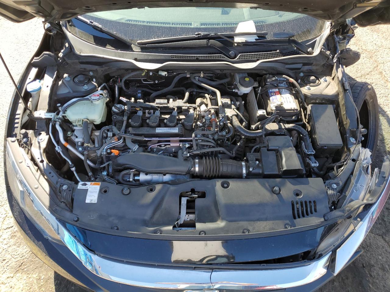 2018 Honda Civic VIN 2HGFC1E38JH646248 Copart auction photo, all over damage thumbnail 11