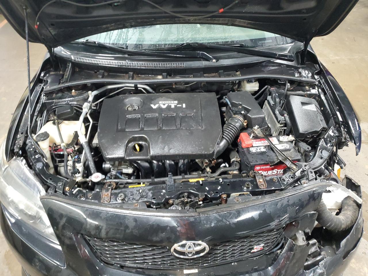 2009 Toyota Corolla VIN 1NXBU40E39Z081285 Copart auction photo, front end / side damage thumbnail 11