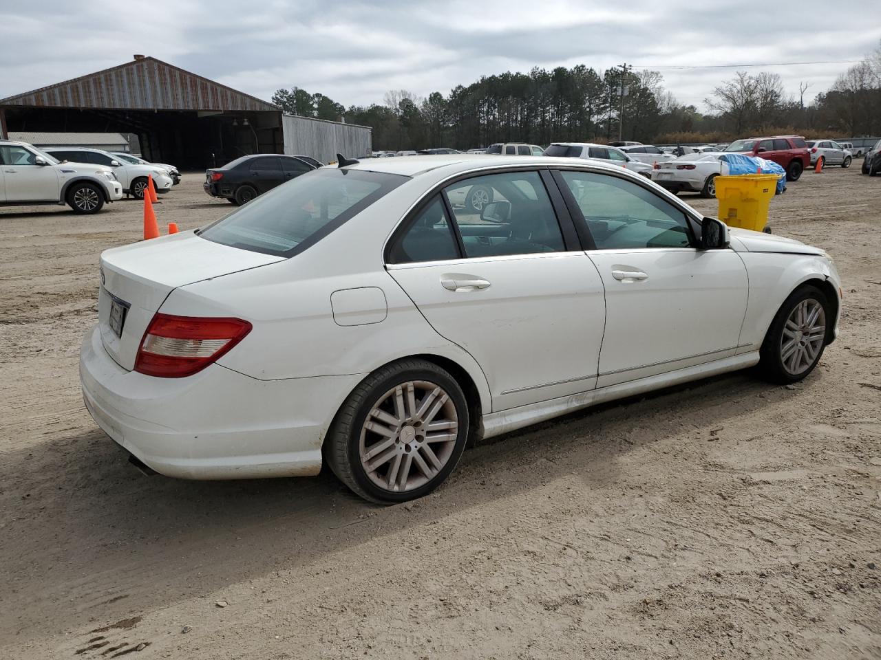 2008 Mercedes-Benz C-klasse VIN WDDGF54X48R015020 Copart auction photo, all over damage thumbnail 3