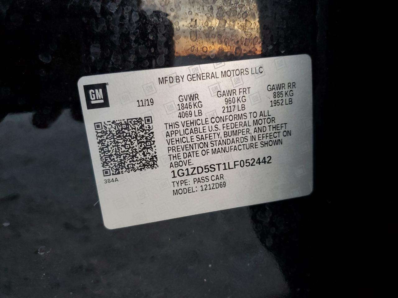 2020 Chevrolet Malibu VIN 1G1ZD5ST1LF052442 Copart auction photo, front end damage thumbnail 12