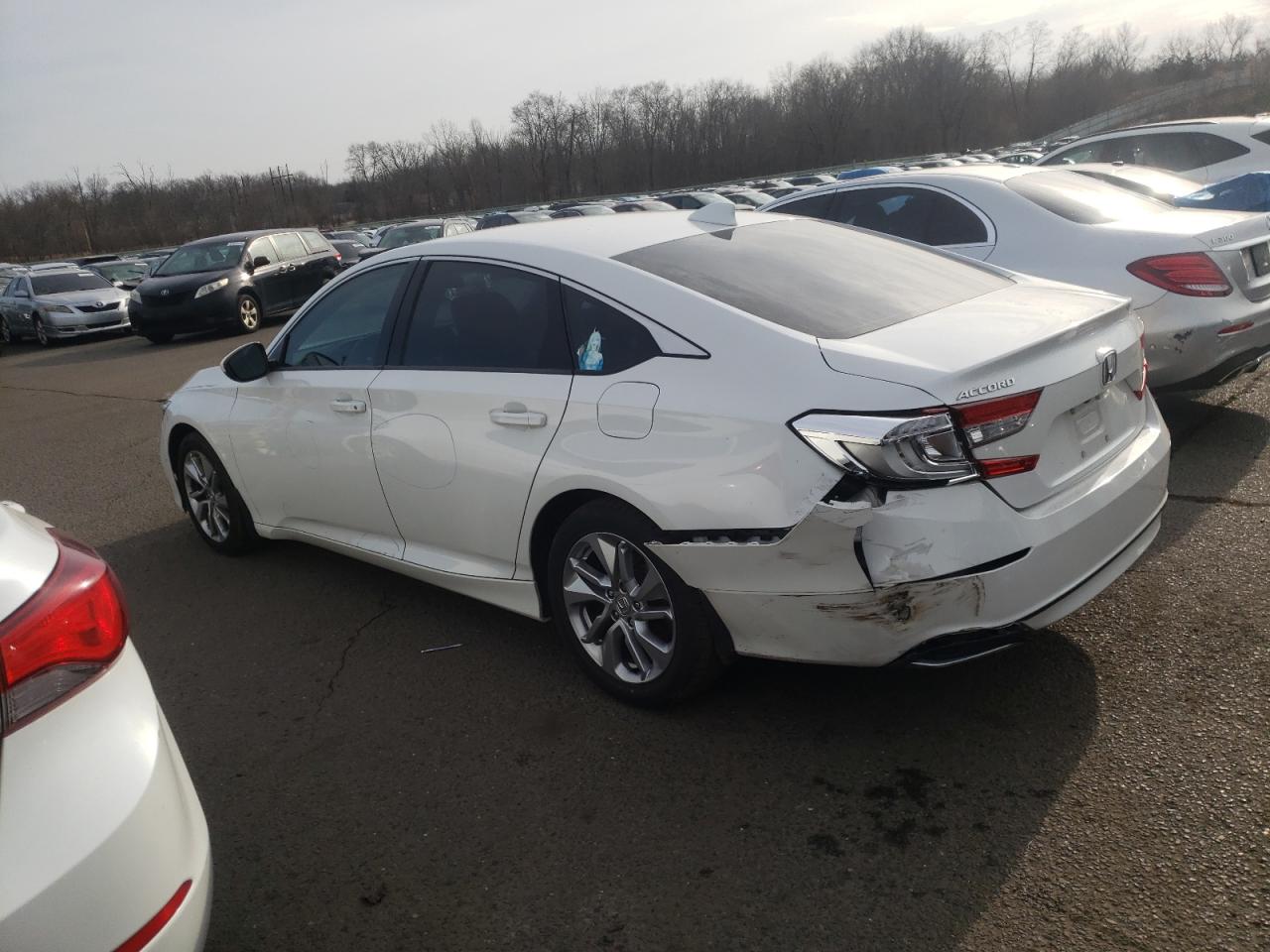 2018 Honda Accord VIN 1HGCV1F11JA198024 Copart auction photo, rear end damage thumbnail 2
