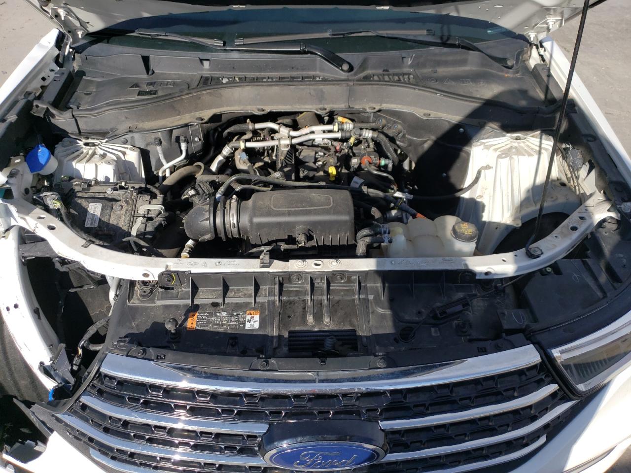 2021 Ford Explorer VIN 1FMSK8DH1MGB28855 Copart auction photo, front end / side damage thumbnail 12