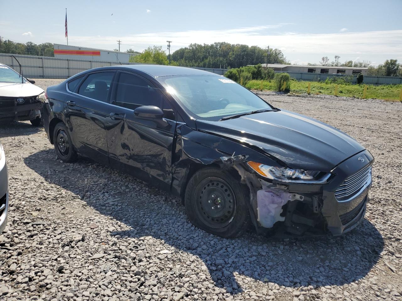2014 Ford Fusion VIN 3FA6P0G77ER349663 Copart auction photo, side damage thumbnail 4