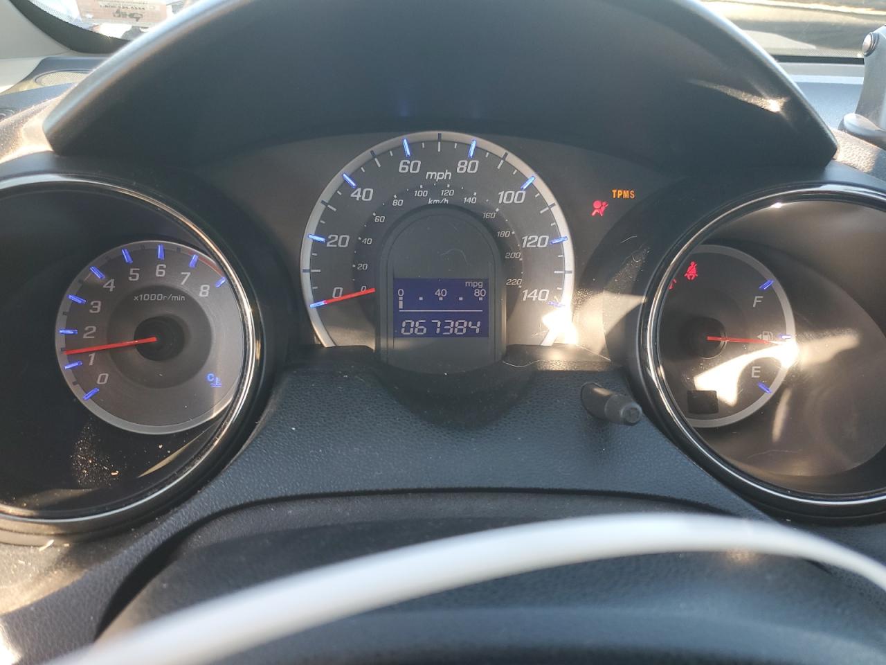 2013 Honda Fit VIN JHMGE8H54DC033780 Copart auction photo, front end damage thumbnail 9