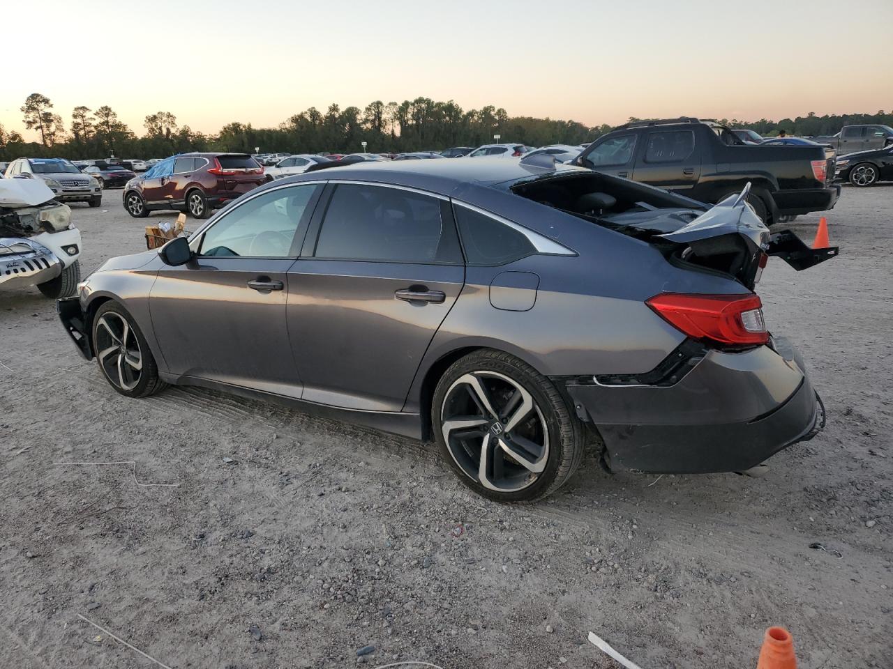 2019 Honda Accord VIN 1HGCV1F30KA048263 Copart auction photo, rear end / front end damage thumbnail 2