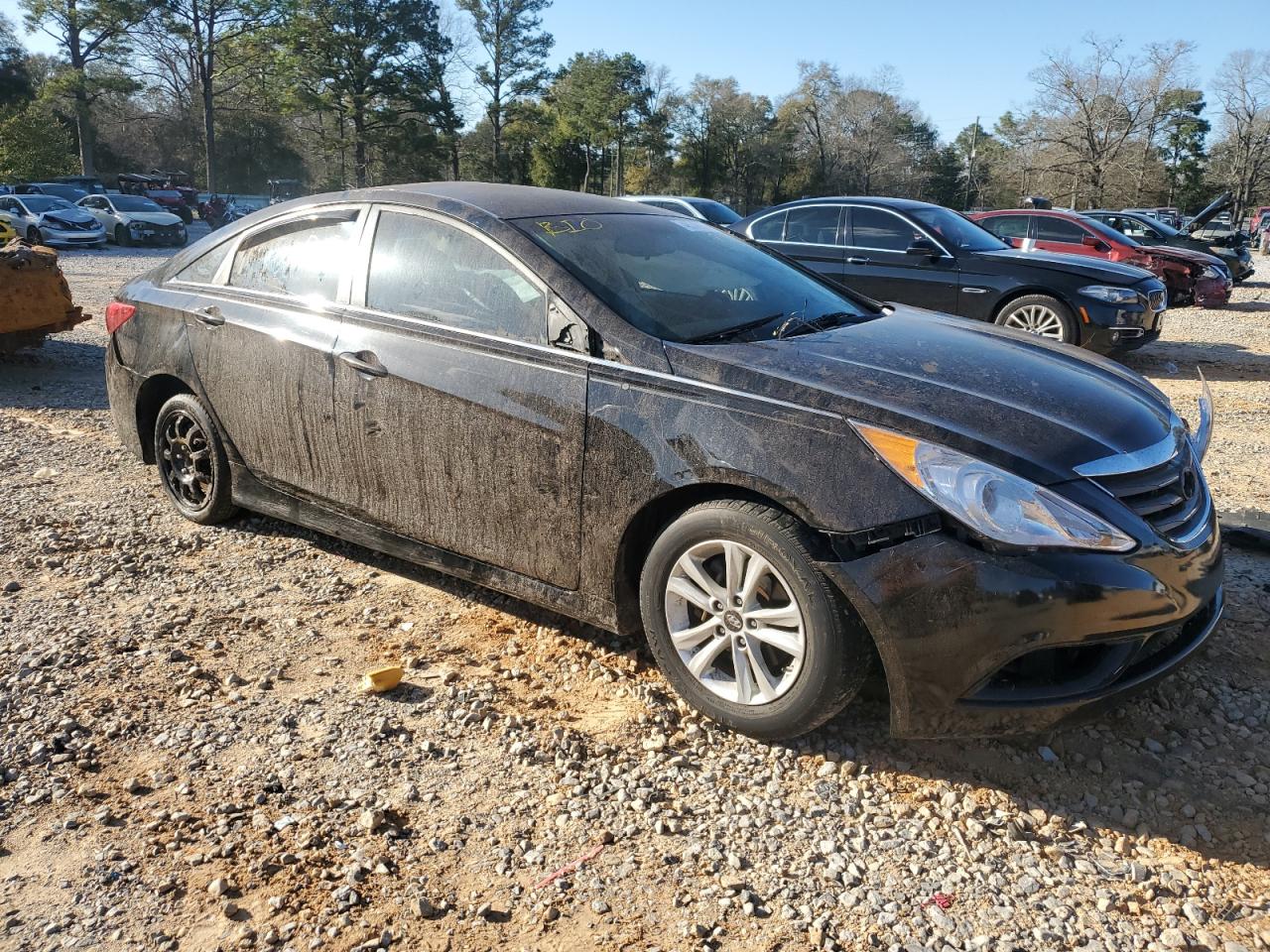 2014 Hyundai Sonata VIN 5NPEB4AC2EH871346 Copart auction photo, rollover damage thumbnail 4