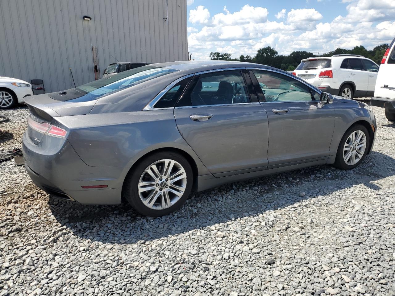 2014 Lincoln MKZ VIN 3LN6L2G9XER830764 Copart auction photo, rear end / side damage thumbnail 3