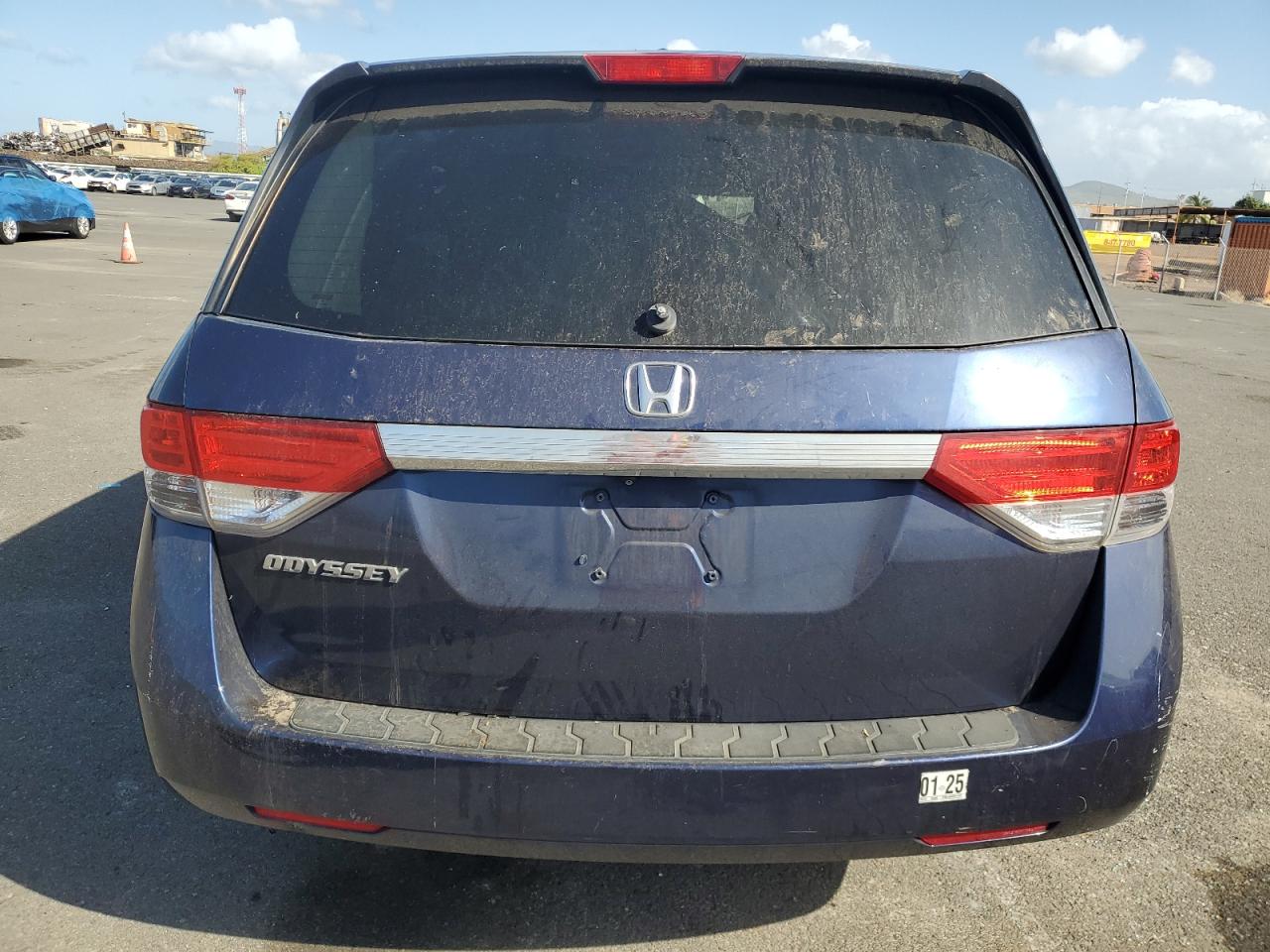 2014 Honda Odyssey VIN 5FNRL5H64EB114757 Copart auction photo, front end / side damage thumbnail 6