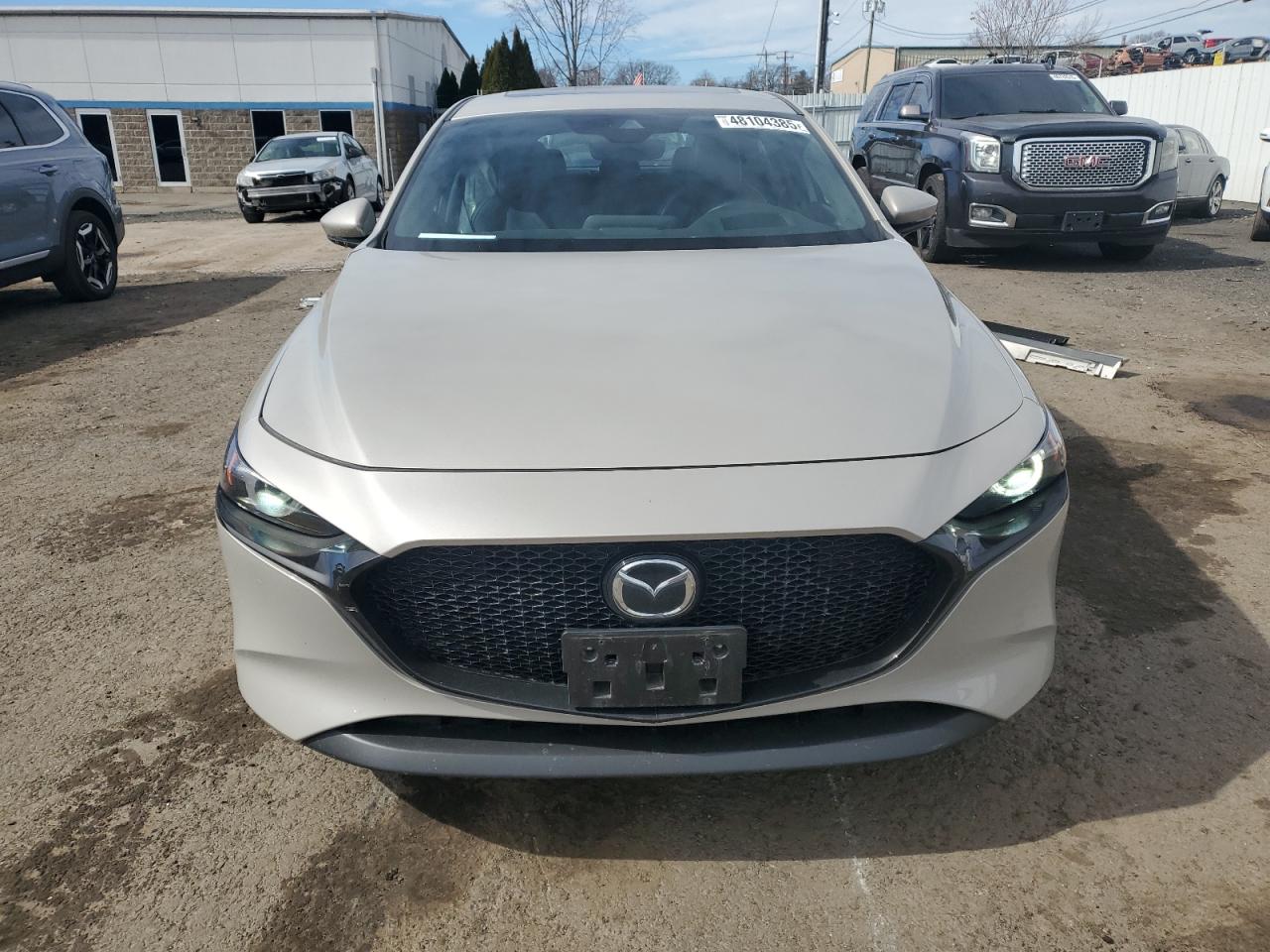 2022 Mazda 3 VIN JM1BPBML2N1501090 Copart auction photo, side damage thumbnail 5